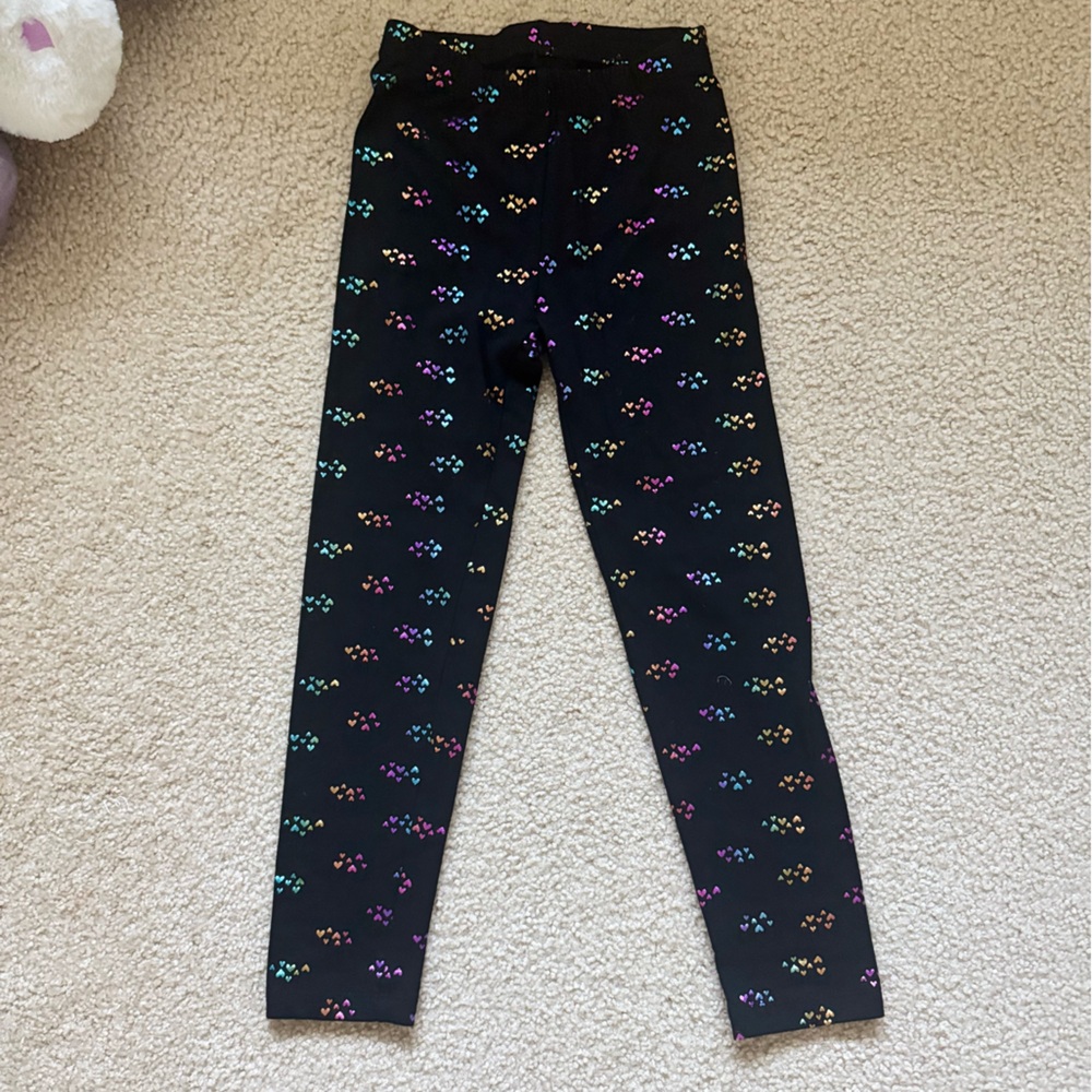 🌈 Cat & Jack Rainbow Heart Leggings XS 4/5 ✨